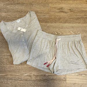 SPLENDID HENLEY & SHORT RIB PAJAMA SET - Size Medium